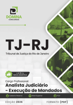 Apostila Analista Judiciário Execução de Mandados TJ RJ 2026