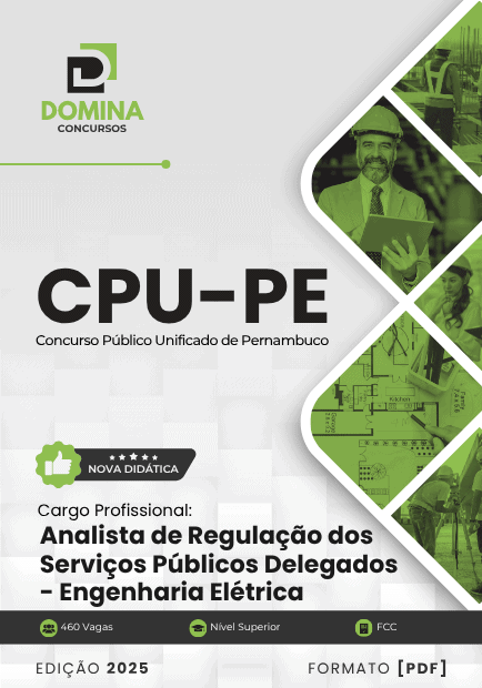 Apostila Analista Regulação Serviços Públicos Delegados Engenharia Elétrica CPU PE 2025 1 Apostila Analista Regulação Serviços Públicos Delegados Engenharia Elétrica CPU PE 2025