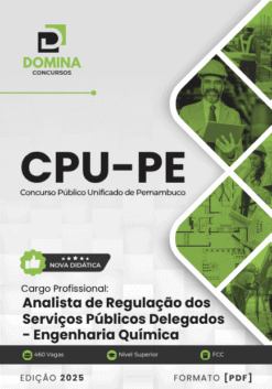 Apostila Analista Regulação Serviços Públicos Delegados Engenharia Química CPU PE 2025