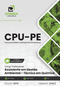 Apostila Assistente Gestão Ambiental Técnico em Química CPU PE 2025