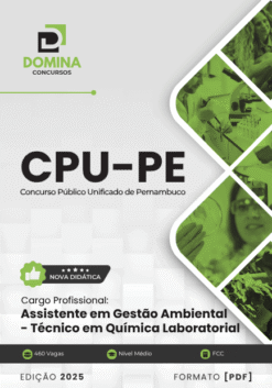 Apostila Assistente Gestão Ambiental Técnico em Química Laboratorial CPU PE 2025