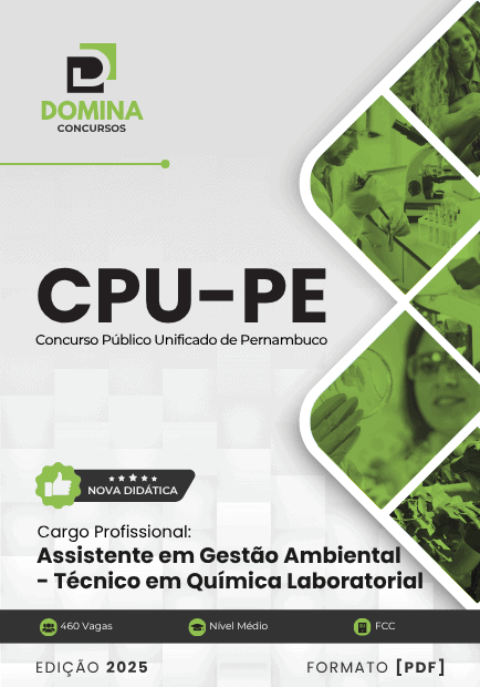 Apostila Assistente Gestão Ambiental Técnico em Química Laboratorial CPU PE 2025 1 Apostila Assistente Gestão Ambiental Técnico em Química Laboratorial CPU PE 2025