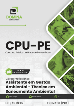 Apostila Assistente Gestão Ambiental Técnico em Saneamento Ambiental CPU PE 2025
