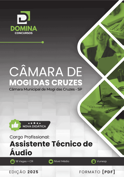 Apostila Assistente Técnico de Áudio Câmara Mogi das Cruzes SP 2025 1 Apostila Assistente Técnico de Áudio Câmara Mogi das Cruzes SP 2025