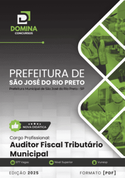 Apostila Auditor Fiscal Tributário Municipal São José do Rio Preto SP 2025