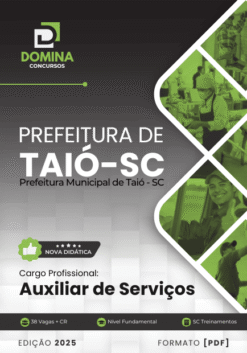 Apostila Auxiliar de Serviços Taió SC 2025