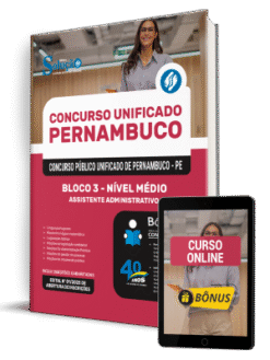 Apostila Concurso Unificado Pernambuco 2025 - Bloco 3 - Nível Médio - Assistente Administrativo