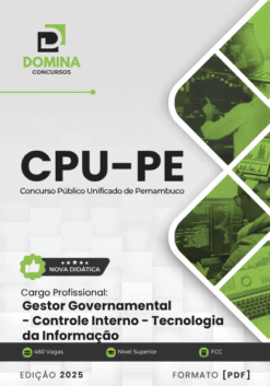 Apostila Gestor Governamental Controle Interno Tecnologia da Informação CPU PE 2025