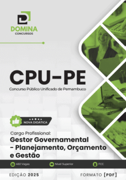 Apostila Gestor Governamental Planejamento Orçamento e Gestão CPU PE 2025