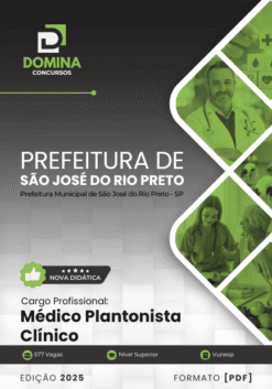 Apostila Médico Plantonista Clínico São José do Rio Preto SP 2025