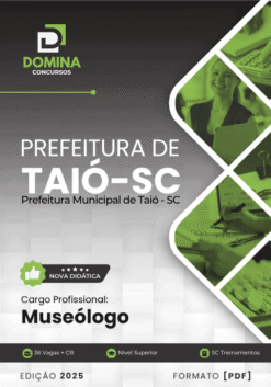 Apostila Museólogo Taió SC 2025