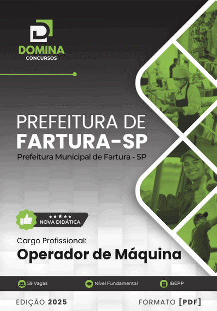 Apostila Operador de Máquina Fartura SP 2025 1 Apostila Operador de Máquina Fartura SP 2025