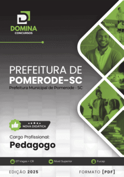 Apostila Pedagogo Pomerode SC 2025