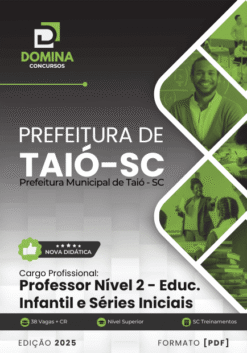 Apostila Professor de Educação Infantil Taió SC 2025