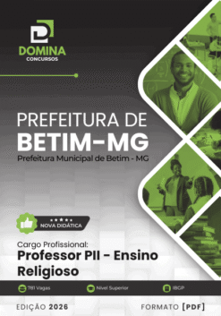 Apostila Professor de Ensino Religioso Betim MG 2026
