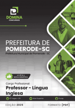 Apostila Professor de Inglês Pomerode SC 2025