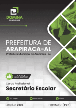 Apostila Secretario Escolar Arapiraca AL 2025