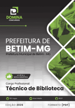 Apostila Técnico de Biblioteca Betim MG 2026