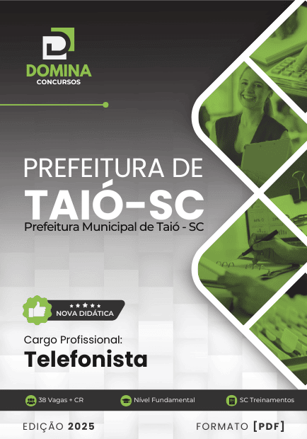 Apostila Telefonista Taió SC 2025 1 Apostila Telefonista Taió SC 2025