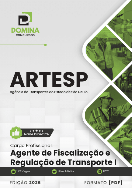 Apostila Agente de Fiscalização de Transporte ARTESP 2026 1 Apostila Agente de Fiscalização de Transporte ARTESP 2026