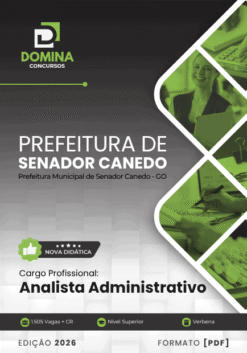 Apostila Analista Administrativo Senador Canedo GO 2026