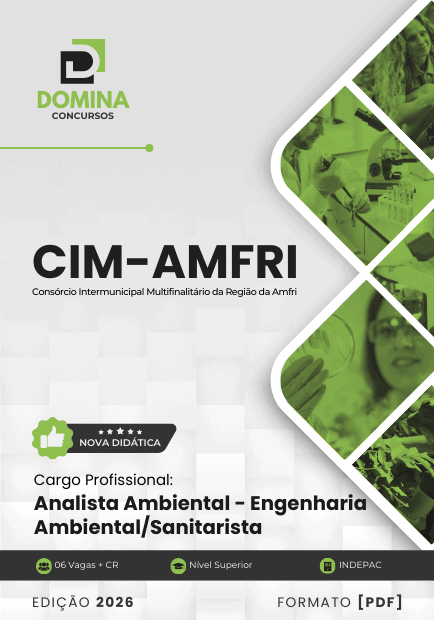 Apostila Analista Ambiental Engenharia Ambiental Sanitarista CIM AMFRI SC 2026 1 Apostila Analista Ambiental Engenharia Ambiental Sanitarista CIM AMFRI SC 2026
