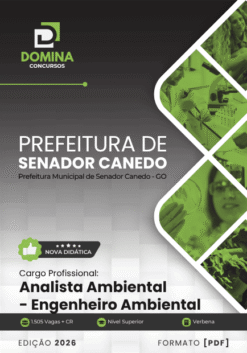 Apostila Analista Ambiental Engenheiro Ambiental Senador Canedo GO 2026
