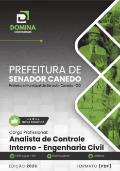 Apostila Analista de Controle Interno Engenharia Civil Senador Canedo GO 2026