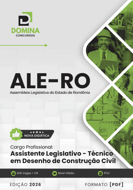 Apostila Assistente Legislativo Técnico Desenho Construção Civil ALE RO 2026 1 Apostila Assistente Legislativo Técnico Desenho Construção Civil ALE RO 2026