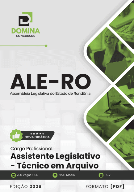 Apostila Assistente Legislativo Técnico em Arquivo ALE RO 2026 1 Apostila Assistente Legislativo Técnico em Arquivo ALE RO 2026