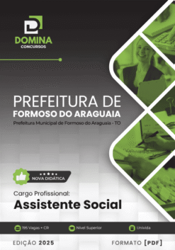 Apostila Assistente Social Formoso do Araguaia TO 2025