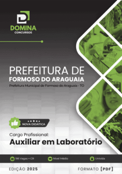 Apostila Auxiliar em Laboratório Formoso do Araguaia TO 2025