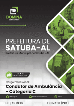 Apostila Condutor de Ambulância C Satuba AL 2026