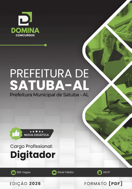 Apostila Digitador Satuba AL 2026 1 Apostila Digitador Satuba AL 2026