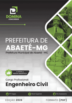 Apostila Engenheiro Civil Abaeté MG 2026
