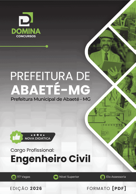Apostila Engenheiro Civil Abaeté MG 2026 1 Apostila Engenheiro Civil Abaeté MG 2026