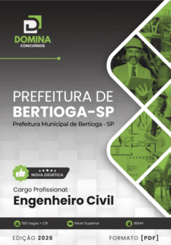 Apostila Engenheiro Civil Bertioga SP 2026