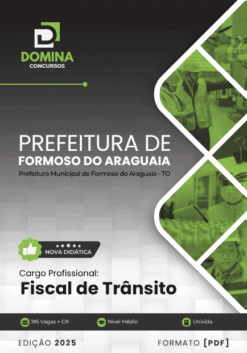 Apostila Fiscal de Trânsito Formoso do Araguaia TO 2025