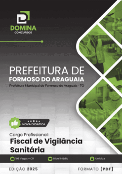 Apostila Fiscal de Vigilância Sanitária Formoso do Araguaia TO 2025