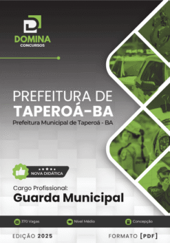 Apostila Guarda Municipal Taperoá BA 2025