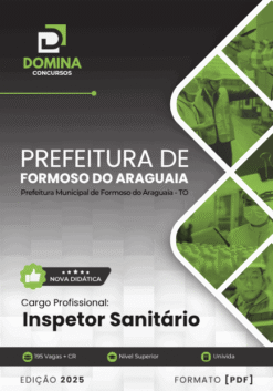 Apostila Inspetor Sanitário Formoso do Araguaia TO 2025