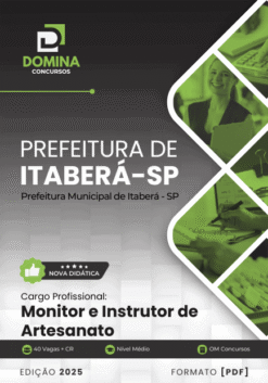 Apostila Monitor e Instrutor de Artesanato Itaberá SP 2025