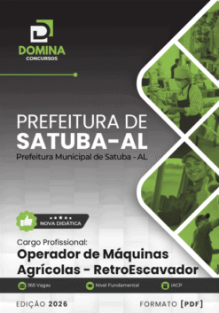 Apostila Operador de Máquinas Agrícolas RetroEscavador Satuba AL 2026