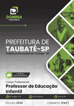 Apostila Professor de Educação Infantil Taubaté SP 2026