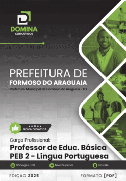 Apostila Professor PEB 2 Língua Portuguesa Formoso do Araguaia TO 2025