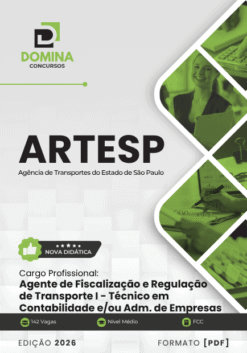 Apostila Técnico em Contabilidade e Administração de Empresas ARTESP 2026
