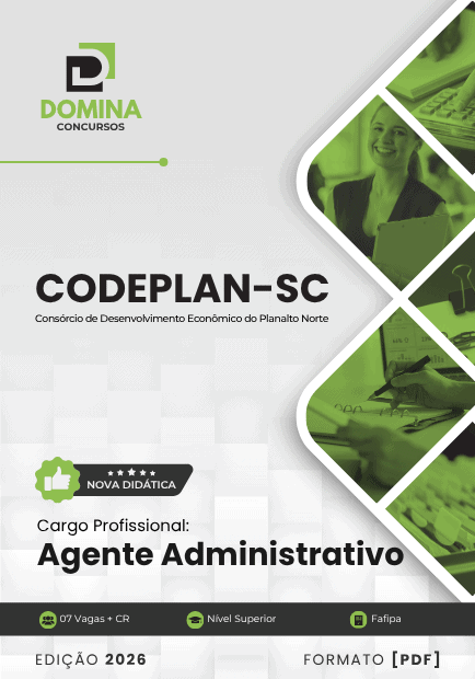 Apostila Agente Administrativo CODEPLAN SC 2026 1 Apostila Agente Administrativo CODEPLAN SC 2026