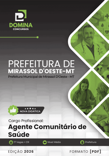Apostila Agente Comunitário de Saúde Mirassol D'Oeste MT 2026 1 Apostila Agente Comunitário de Saúde Mirassol D'Oeste MT 2026