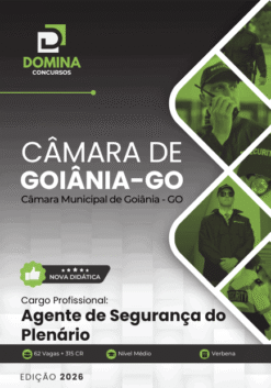 Apostila Agente de Segurança do Plenário Câmara Goiânia GO 2026