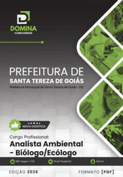 Apostila Analista Ambiental Biólogo Ecólogo Santa Tereza de Goiás GO 2026